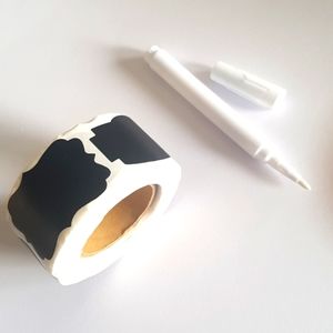 π NEW 300 Chalkboard Stickers +1 Chalk Writer